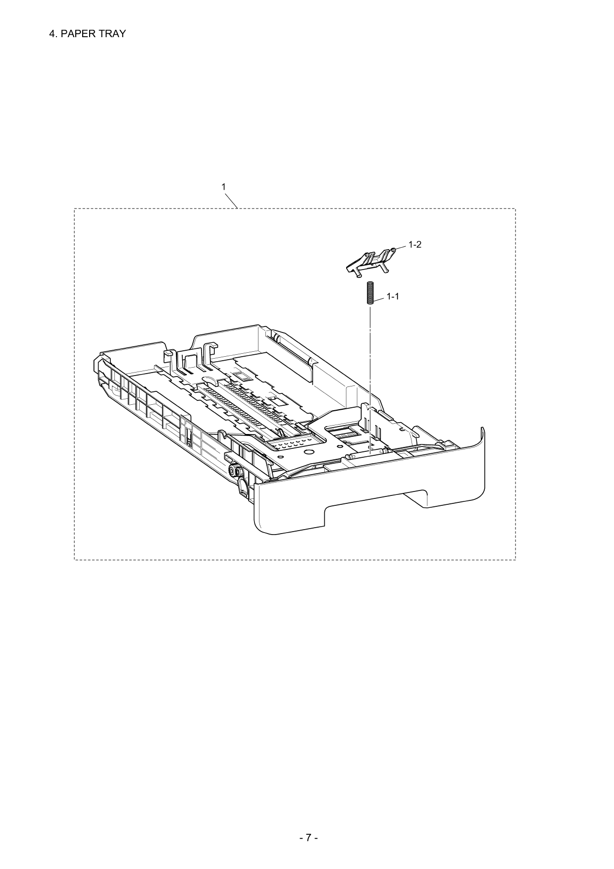 Brother MFC 7345 7440 7450 7840 N-W DCP7030 7032 7040 7045 7320 7340 N Parts Reference-2